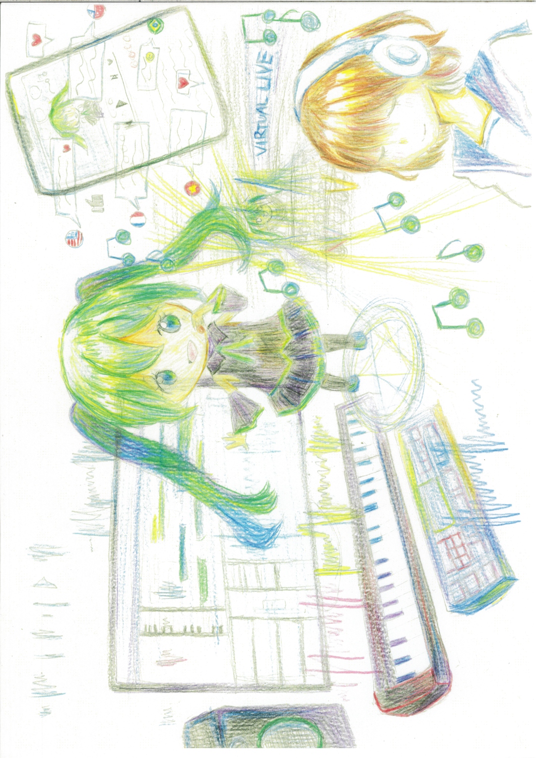 日本のα世代が描いたAIロボット(2) - バーチャルライブAI